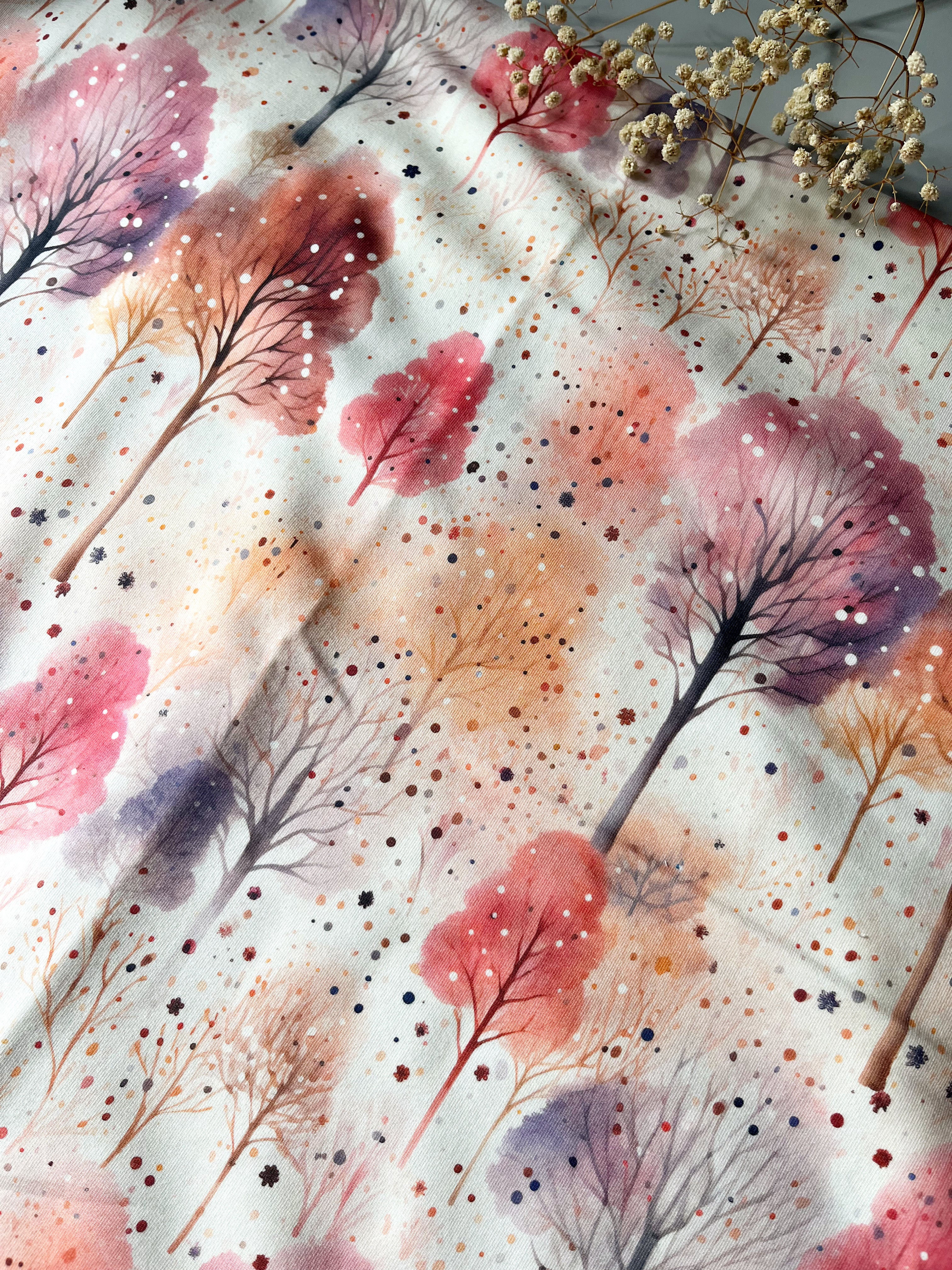 Aquarell Pastell Bäume